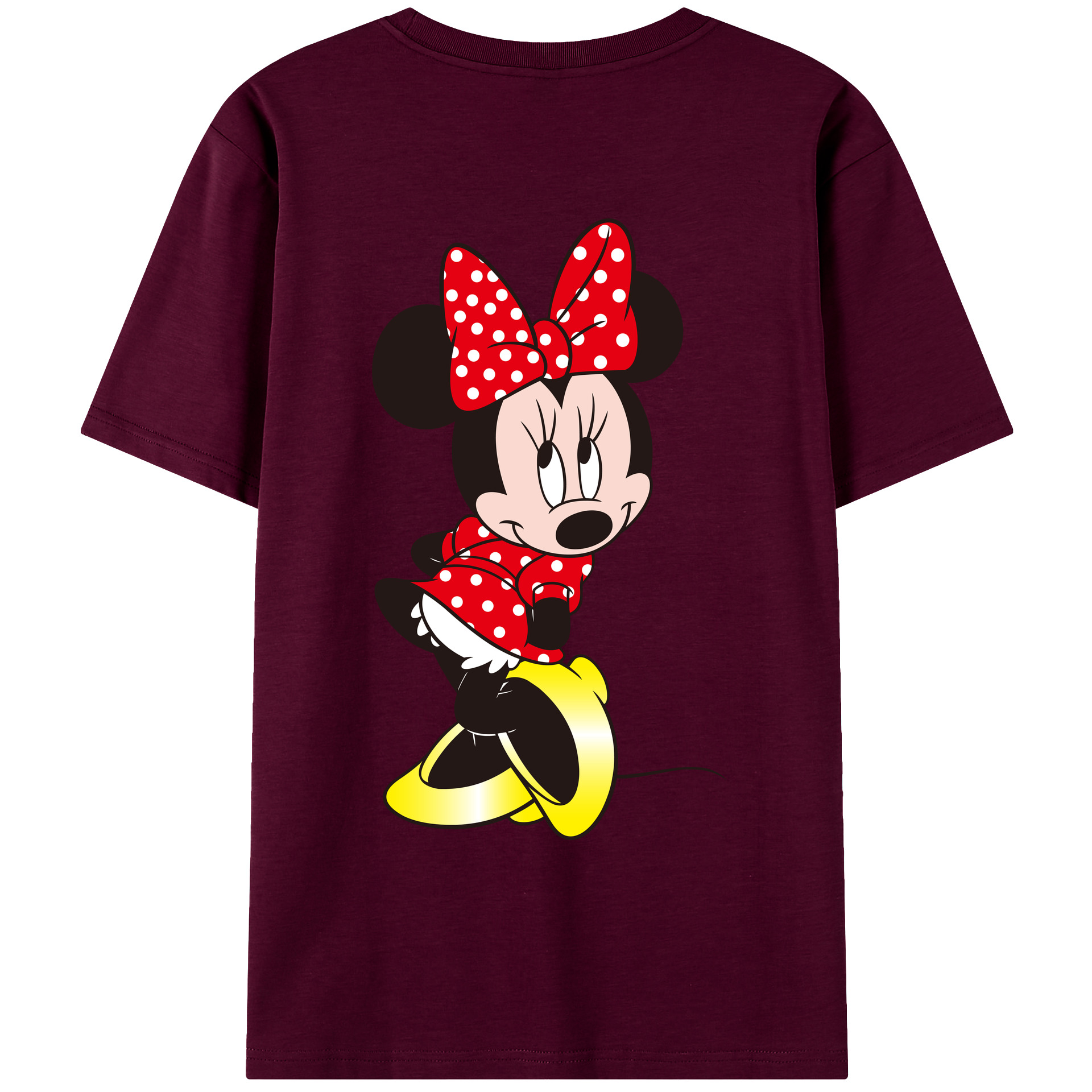 （画像用） ミッキーマウス Mickey Mouse レディース半袖Tシャツ(バックプリント)